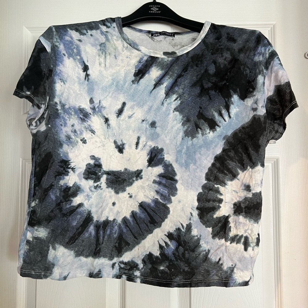 Zara indigo dye t-shirt